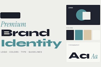 create a premium brand identity with logo and brand guidelines