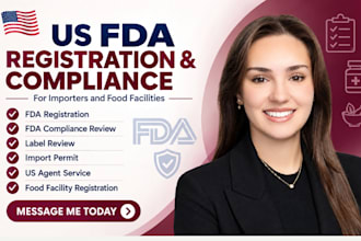 do USA fda registration, fda compliance import permits us agent and label review