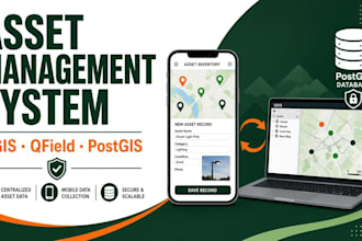 build a custom asset management system with qgis, qfield and postgis