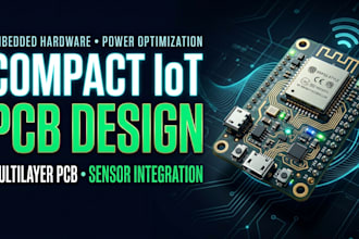 design engineer compact iot hardware, multilayer pcb and sensor integration