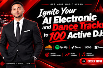 ignite your ai electronic and dance tracks to 100 active club and festival djs