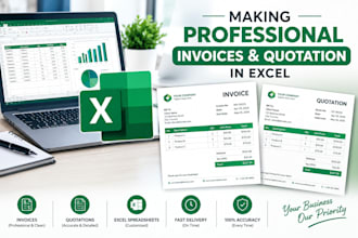 create professional excel invoices,quotations accurate, fast business ready