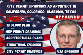 be your architect for california, colorado, alabama, texas, permit drawings plan