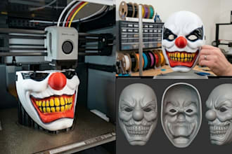 do halloween mask 3d model printing 3d mask model print and paint 3d head sculpt