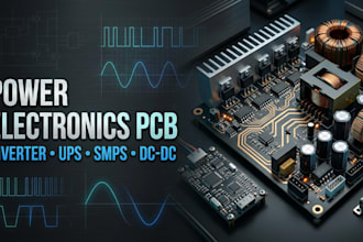 design inverter pcb, ups hardware, smps, dc dc converter and power electronics