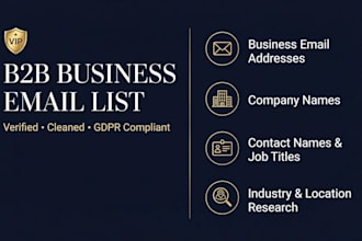 find targeted b2b business emails
