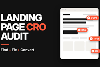 audit your landing page for cro and find conversion blockers