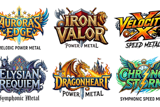 do medieval metal folk metal fantasy symphonic metal logo