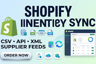 automate shopify inventory sync with supplier csv, api and xml feeds