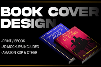 design and creative book cover or ebook cover