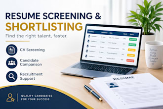 screen resumes and shortlist candidates for your job