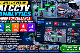develop ai cctv analytics video surveillance people vehicle detection