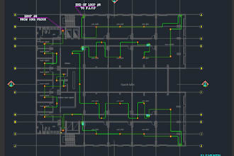 design fire alarm system and fa riser diagram as per nfpa72 layouts