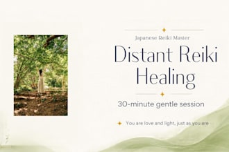 give you a distant reiki healing session as a japanese reiki master