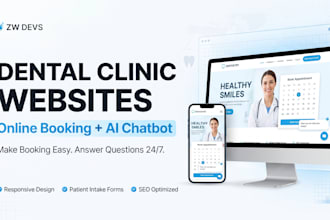 build an ai powered dental clinic website to help manage bookings