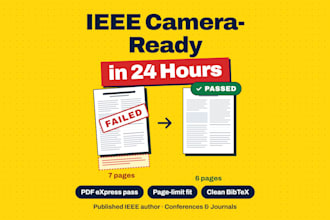 format your ieee paper in latex overleaf in 24 hours