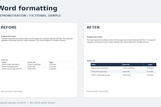 format your word document for a clean consistent layout