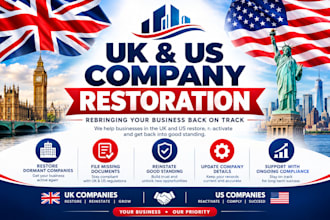 do UK company restoration, reinstate UK ltd company, and companies house rt01