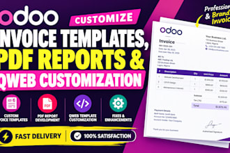 customize odoo invoice templates pdf reports and qweb layout reports