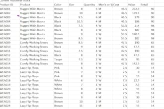 make spread sheets either for finances or personal use