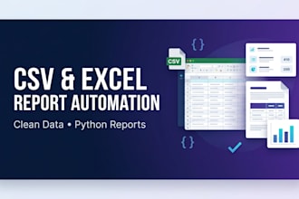 automate CSV excel data cleanup and reports with python