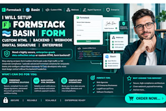 do formstack basin form custom HTML backend webhook digital signature enterprise
