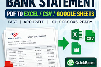 do bank statement , income statement , balance sheets and bookeeping