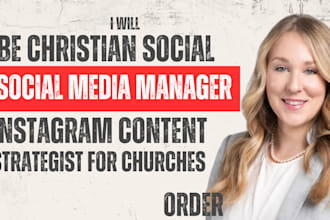 be your christian ministry social media marketing manager fb tiktok, instagram