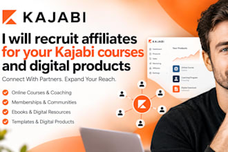 recruit affiliates for your kajabi courses and digital products