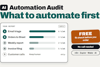 be your ai automation consultant audit your business process