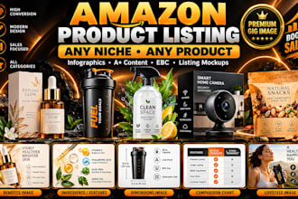 design high converting amazon listing images design