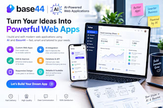 create a professional website or mobile app with base44 ai