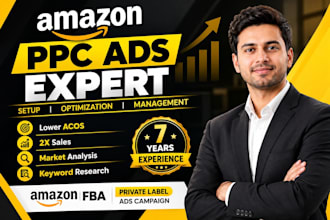 be your amazon fba virtual assistant for amazon ads, amazon PPC campaigns