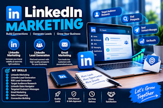 do linkedin marketing, lead generation and sales outreach