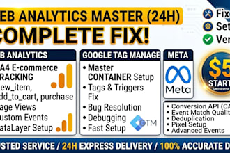 setup meta capi, ga4 server side tracking and fix tracking drops