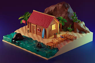 create custom 3d models based on your requests