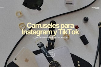 diseñar carruseles para instagram y tiktok con tu identidad de marca