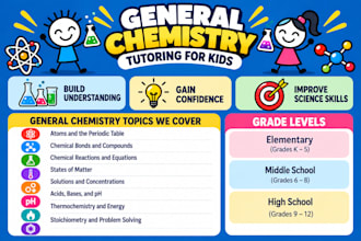tutor kids in chemistry and help them master their science skills