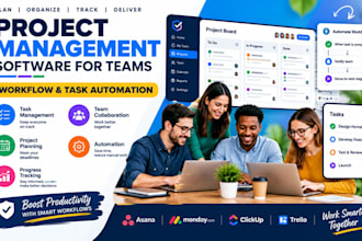 create project management, workflow automation task management solution