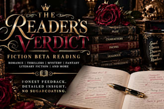 beta read your fiction manuscript