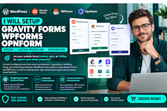 setup gravity forms wpforms wordpress opnform design custom workflow integration