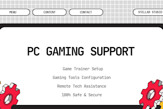 setup gaming trainers fix game errors and optimize PC gaming tools