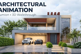 do architectural animation, walkthrough video and cinematic rendering in lumion