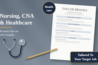 write an ats friendly nursing cna and healthcare resume