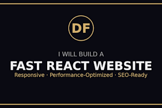 build a fast responsive react website
