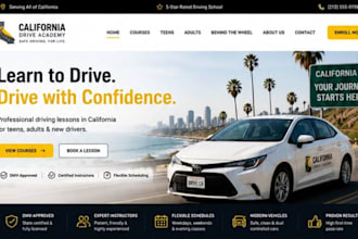 design squarespace cdl school website truck driving school website class website