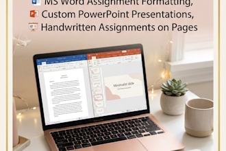 format your assignments and create professional powerpoint presentations