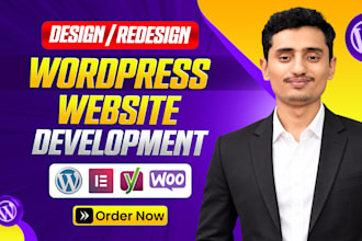 do wordress website design, redesign, development or clone wordpress website