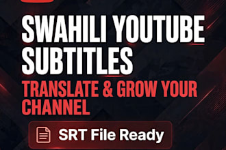 translate english to swahili for youtube subtitles and websites