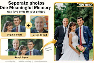 realistically add a person to your family or group photo